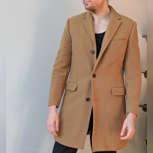 J. Crew Factory Men's Wool Blend Thompson Topcoat | Size 42 - Picture 3 of 9
